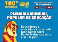 Acompanhe a Plenária Popular Mundial da Educação nesta segunda (20), a partir das 9h