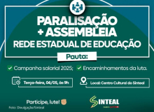 [AL]  Rede estadual de educação de Alagoas paralisa na próxima 3ª feira (6)