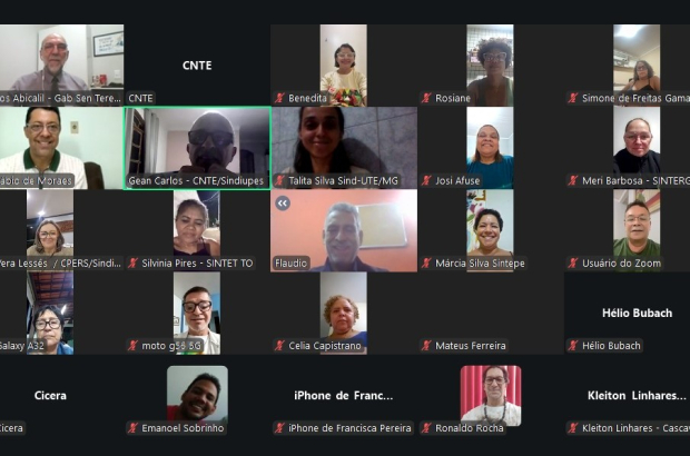 Coletivo de Formação da CNTE debate cenário sociopolítico do Brasil e do mundo