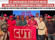 CNTE participa de mobilização em memória dos 50 anos do golpe na Argentina