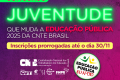 Inscrições prorrogadas até 30/11 no Concurso Juventude que Muda a Educação Pública