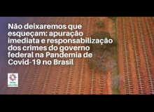 Frente pela Vida cobra apuração imediata e responsabilização dos crimes do governo federal na Pandemia de Covid-19 no Brasil