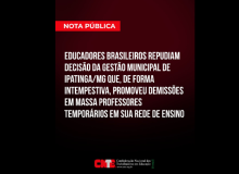 Educadores repudiam demissões em massa de professores temporários em Ipatinga/MG